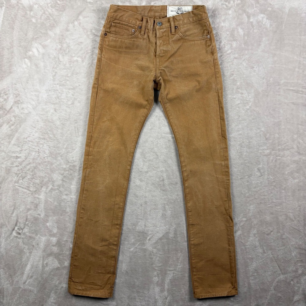 Rogue Territory RGT Jeans Stanton Slim Straight Signature Brown Mens 29 Rugged